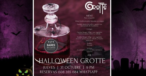 Cena especial Noche de Halloween | Grotte