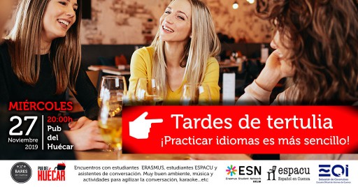 Tardes de Tertulia practicando idiomas | Pub del Huécar