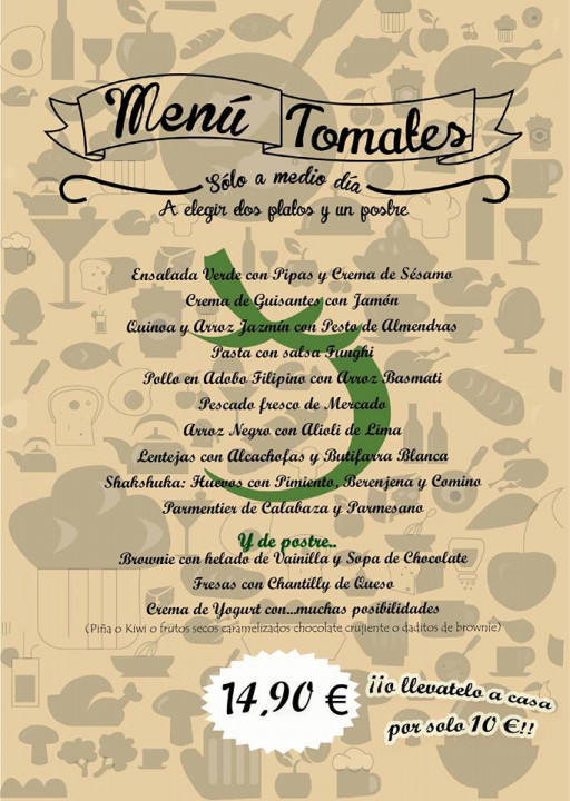 Menú a medio día | Tomates Verdes Fritos